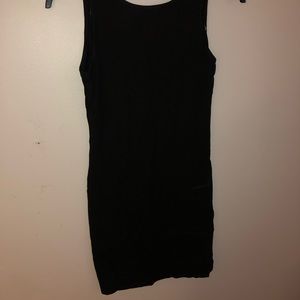 Black dress with scoop back